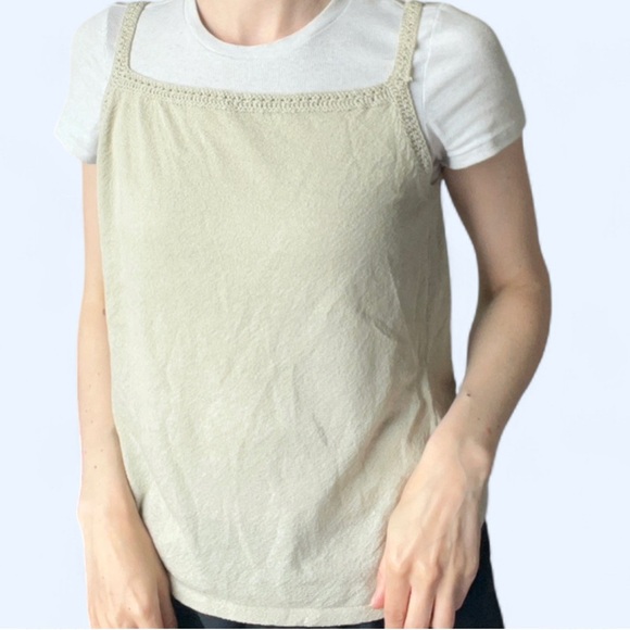 Vintage Style My Way Womens Cream Cozycore Softgirl Crochet Knit Top Small - Picture 3 of 8